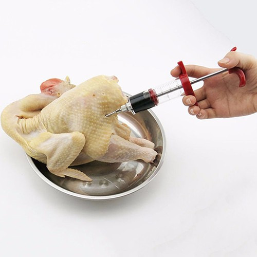 Seringa Injetor De Temperos Em Plástico - 30ml - Marinação