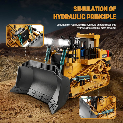2.4ghz 9ch Vehículo De Ingeniería Camión De Construcción