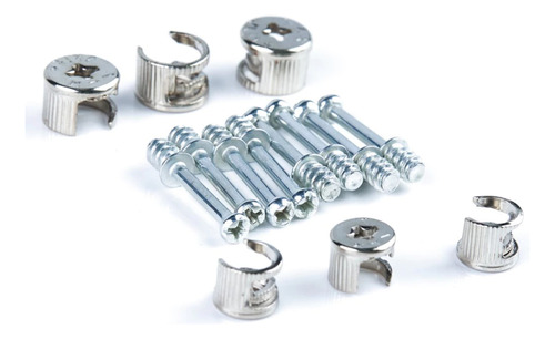 Conjunto Pino Minifix + Tambor 12x10mm - 100 Unidades