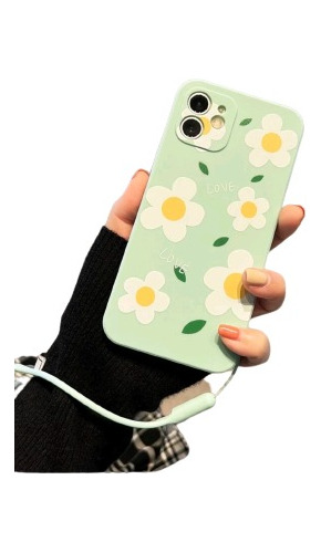 Funda Móvil 12pro Diseño Floral Con Acollador