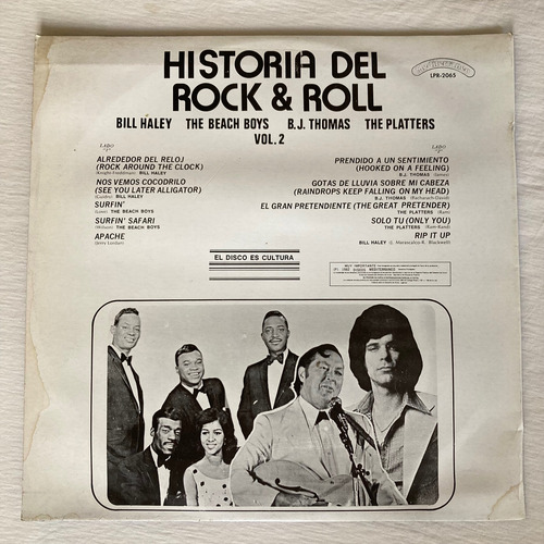 Various / Historia Del Rock & Roll V.2 Lp Vinilo 1982 Mx (Usado)