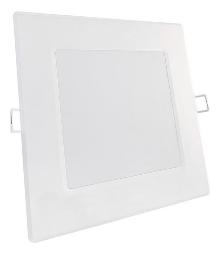 Aplique Led 12w Panel Plafon Empotrable Cuadrado Pack X3 Estructura Cálido