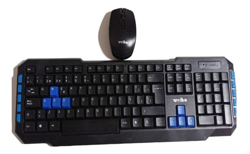 Teclado Y Mouse Inalámbrico Weibo 2.4 Ghz Mod 8099