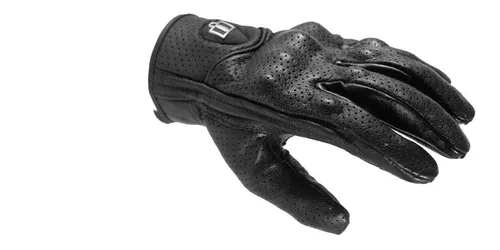 Guantes Icon Negro Perforados