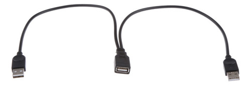 Divisor Usb Cable De Datos Hembra A 2 Puertos Macho (solo 1