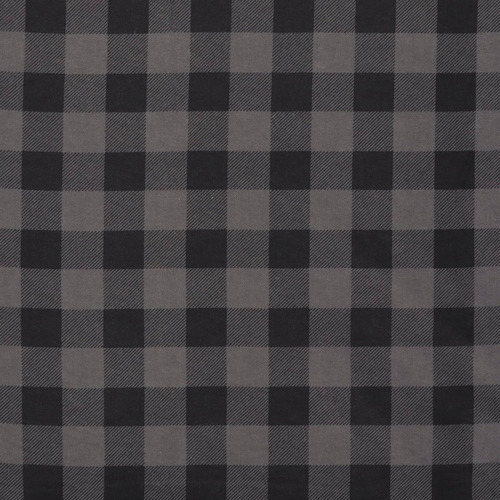 Tartán De Franela Prt Buffalo, Gris Cortado Por Yarda