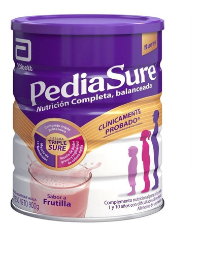 Pediasure Complete Polvo Frutilla 1 A 10 Años 900 Gr.