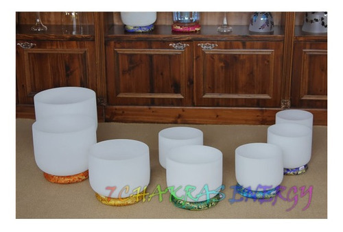 Imagen 6 de 12 de Set 7 Cuencos Parquer Cristal Cuarzo Diseño Chakras Cuota