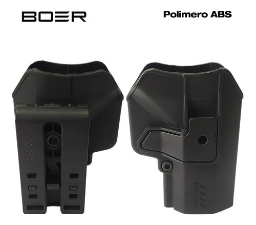 Imagen 5 de 10 de Funda Pistolera Táctica Polímero Boer Nivel 2 Mini Ucpro