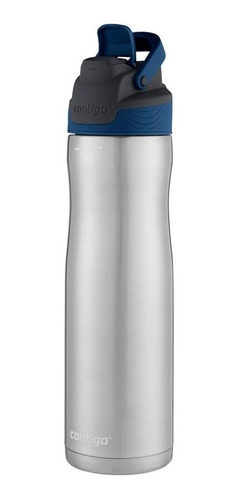 Garrafa Squeeze Térmico Autoseal Contigo 710ml Aço Inox Azul