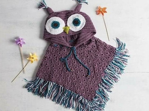 Poncho Para Niñas Tejidos En Crochet