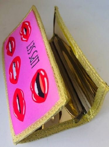 Billetera De Dama Dorada Plateada Personalizado
