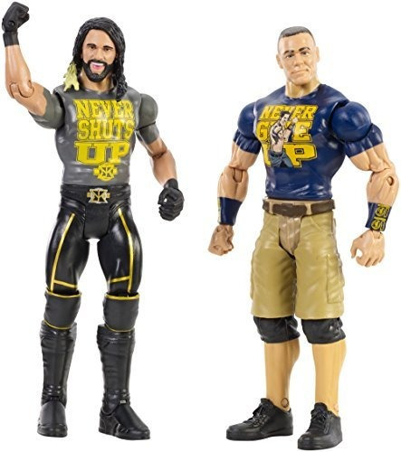 Wwe John Cena - Seth Rollins Action Figure (pack De 2)