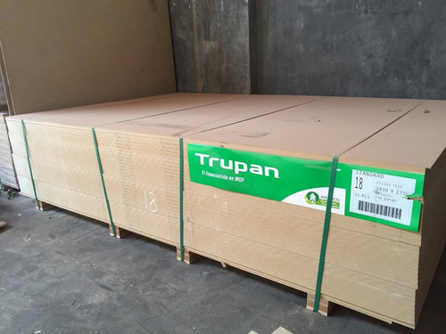 Imagen 4 de 6 de Placa Mdf Fibrofacil De 25mm Trupan 2,75 X 1,83 Mts