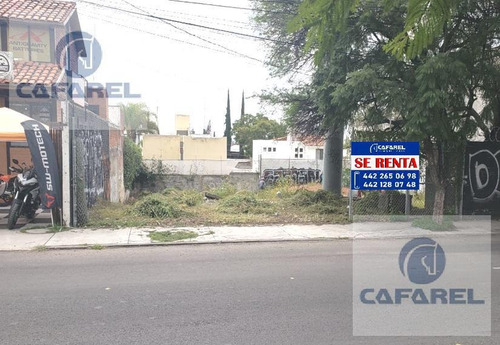 Oportunidad! Terreno En Renta Ubicado Sobre Blvd Bernardo Quinta - Alamos 3a Secc (mg)