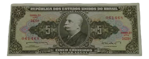 C071: Bela Cédula 5 Cruzeiros  1962 - Fe - Oferta !!!