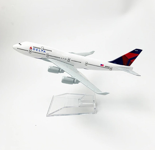 Avión Delta Airlines B747 Escala 1:460 Aircraf Model En Caja