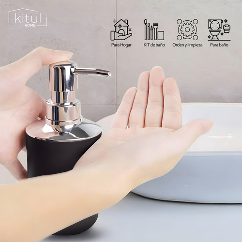 ** Juego De Baño 6 Piezas Accesorios Baño Elegante Con Bote