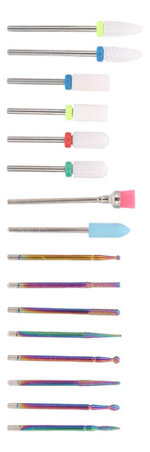 Juego De Brocas Para Manicura Y Uñas, 16 Unidades, Para Quit