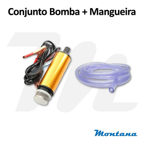 Bomba Prática Pra Abastecer Trator Marca Montana + Mangueira