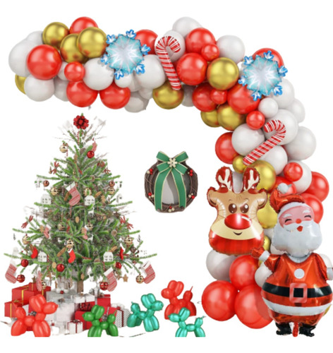 Conjunto De Globos 96 Pcs Decoración Para Fiesta **navidad**