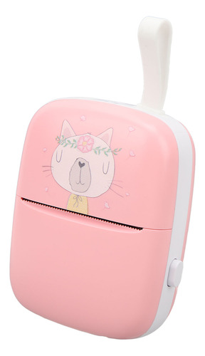Mini Impresora De Etiquetas Con Patrón De Gatito De Dibujos