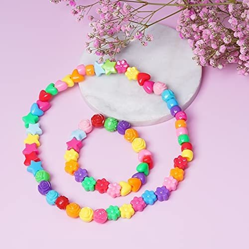 1000 Pieza Perla Plastico Para Pelo Trenza Pulsera Collar