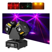 Comprar Cabeza Movil Doble 4 En 1 Laser Rgb Strobo Eventos Disco