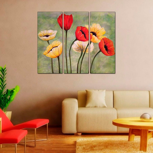 Imagen 1 de 10 de Cuadros De Paisajes Flores Cerezos Rosas Tulipanes