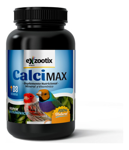 Calcimax Exzootix 250 Gr. Sumplemento Aves Azul