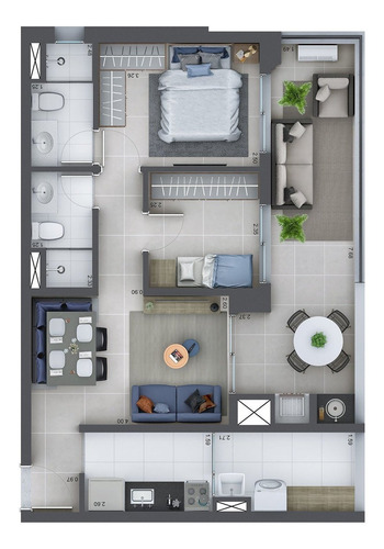 Imagem 24 de 30 de Apartamento À Venda No Bairro Barra Funda - São Paulo/sp - O-1706-6299