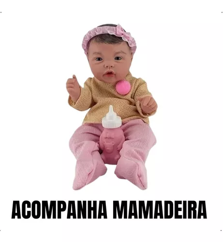 Kit Boneca Bebê Reborn Baby Menina