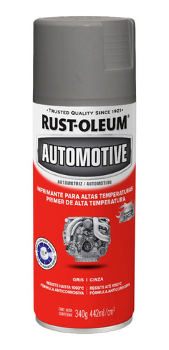 Imprimante Alta Temperatura Automotriz Gris Mate Rust Oleum