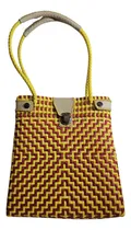 Comprar Bolsa Bolsa De Mano Tote Bag Bolsa Artesanal Tote Bag Color Amarillo Y Rojo