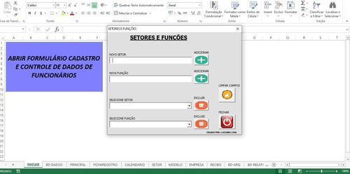Imagem 5 de 9 de Rh Cadastro E Controle De Funcionário Multi-empresa Excelvb