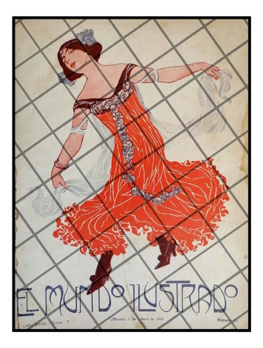 Portada Antigua Artistica 1911 Bailarina
