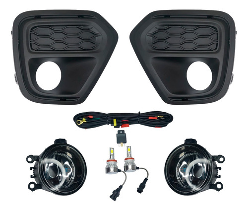 Kit Faros Auxiliares P/renault Kangoo Desde 2018 C/rejilla