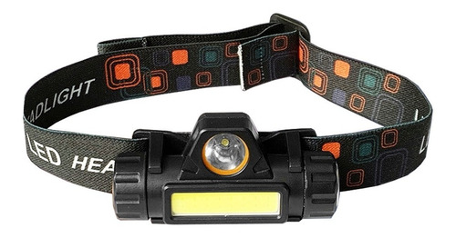 Linterna Frontal Minera 2 Led Recargable Micro Usb Con Iman 