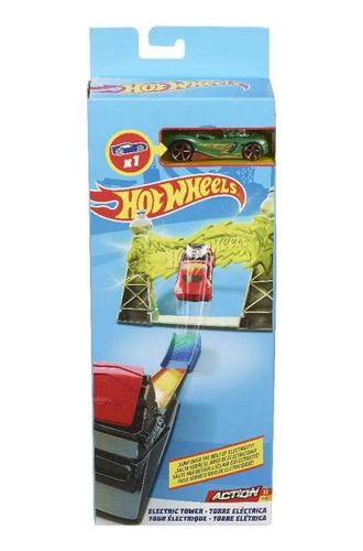 Pista Hot Wheels Acción Acrobacias Torre Eléctrica