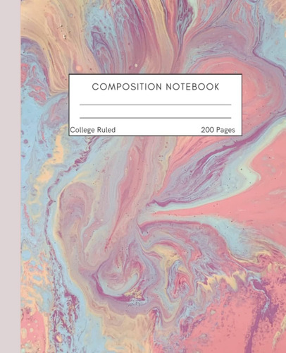 Libro: Marble Composition Notebook: College-ruled, 7.5 X 9.2