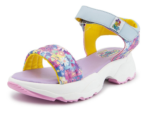 Sandalia Juvenil Abierta Moda Distroller Velcro Lila 18-26