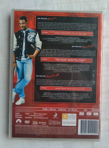 Dvd Trilogia Um Tira Da Pesada (lacrado - Original)