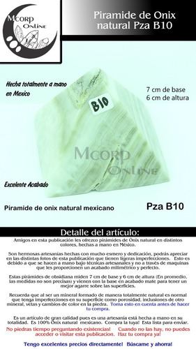 Pirámides De Ónix Mexicano Natural Distintos Colores Trc23