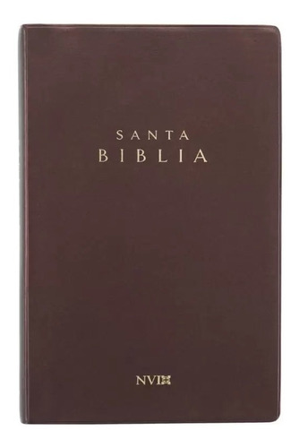 Biblia Nvi Ultrafina, Tapa Vinilica Marron 