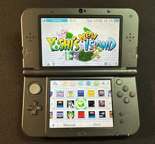 New Nintendo 3ds Xl 32gb Com Vários Jogos - Escorrega o Preço