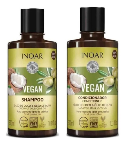  Inoar Vegan Cuidado Diário Kit (2 Produtos)