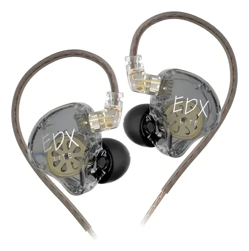 D NQ NP 831764 MLA100007273441 122025 O Fone De Ouvido Kz Edx Lite Dj Musical Retorno Palco In-ear Cor Fume