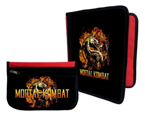 Combo Carpeta + Cartuchera Mortal Kombat #13