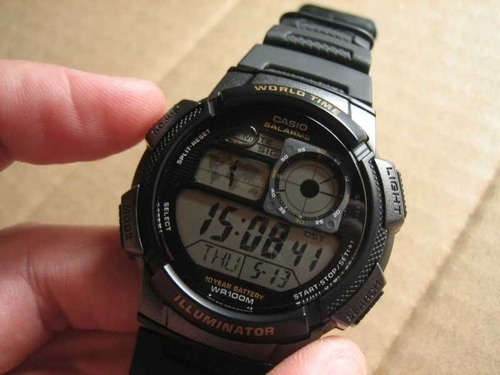 Imagen 2 de 5 de Reloj Hombre Casio Ae-1000w Negro Digital / Lhua Store