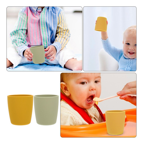 2 Tazas De Silicona Para Comida Para Bebés, Tazas De Aprendi
